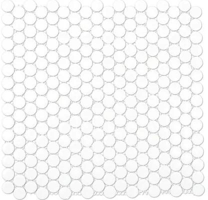 Keramická mozaika Gombík 30,5x32,0 cm biela 100N lesklá