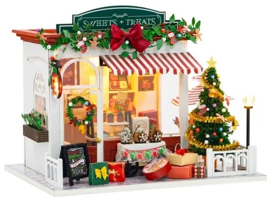 2Kids Toys - Miniatúra domčeka Vianočná cukráreň 2xAAA batérie