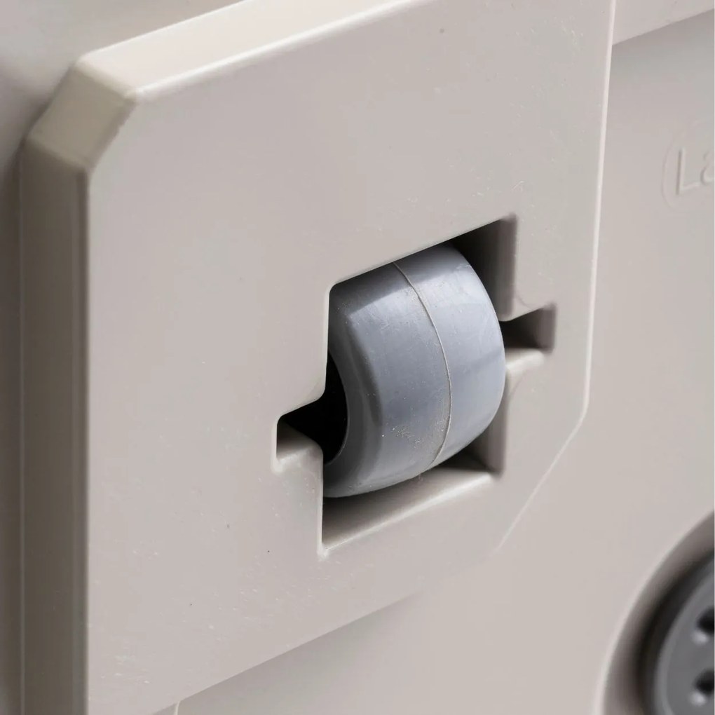 Květináč na kolečkách BETONIQUE 40x40 cm béžový