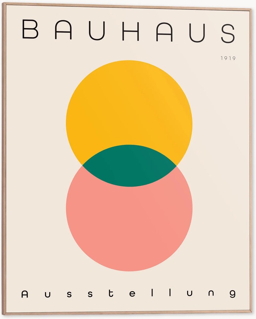 Nástenná dekorácia v ráme Bauhaus
