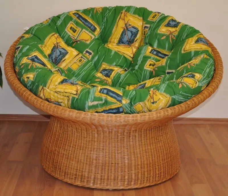 Ratanový papasan wicker medový