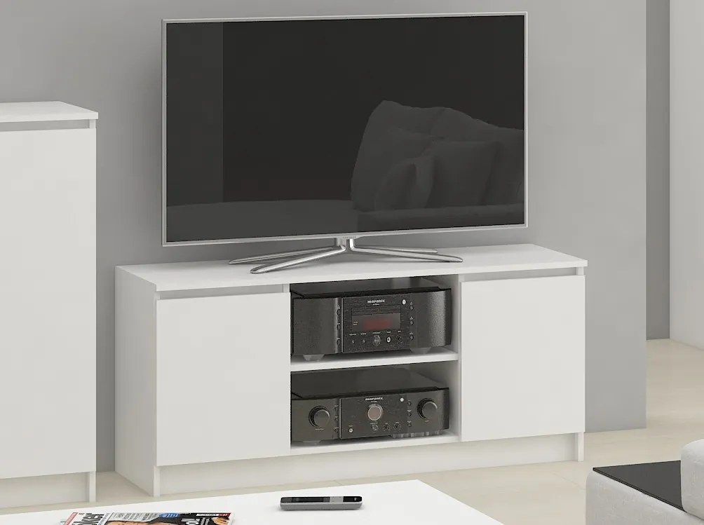 TV stolík Dariel (biela). Akcia -10%. Vlastná spoľahlivá doprava až k Vám domov. 1068866