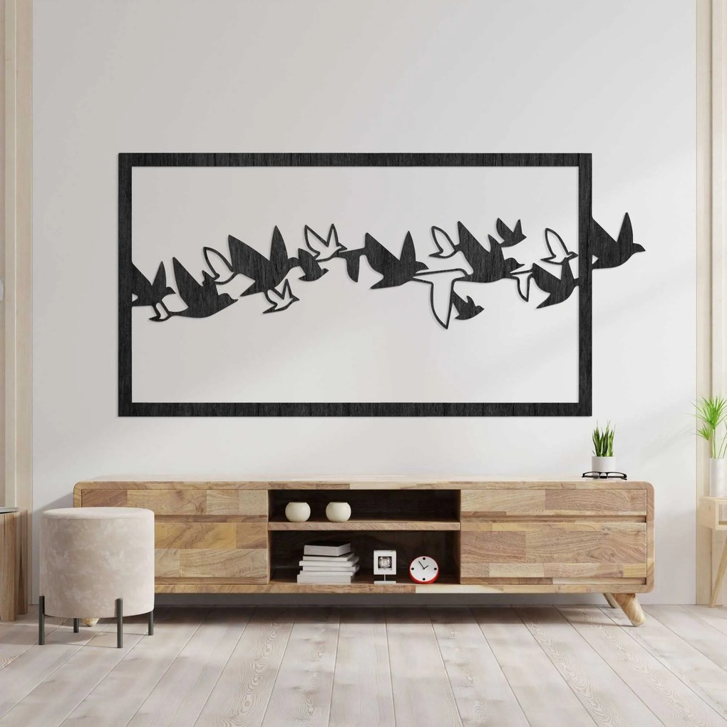 Obraz na stenu vtáky - ORRO: Preglejka Topoľ - Honey 3071 80 x 40 cm 3928-100137 PR0312