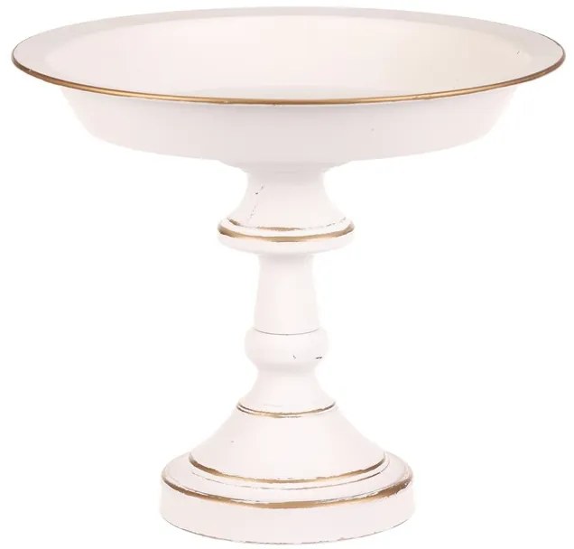 BONTEC Misa kovová - na stojane, 26 cm, aranžovacia, biela Farba: Biela
