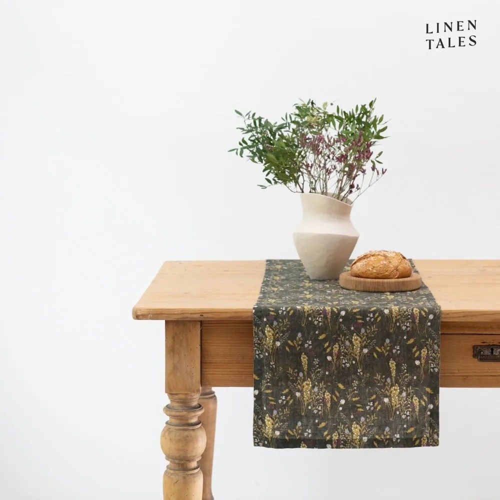 Ľanový behúň na stôl 40x200 cm Woodland – Linen Tales