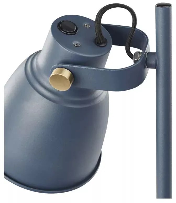 EMOS Modrá stolová lampa pre žiarovku E27 Z7621BL