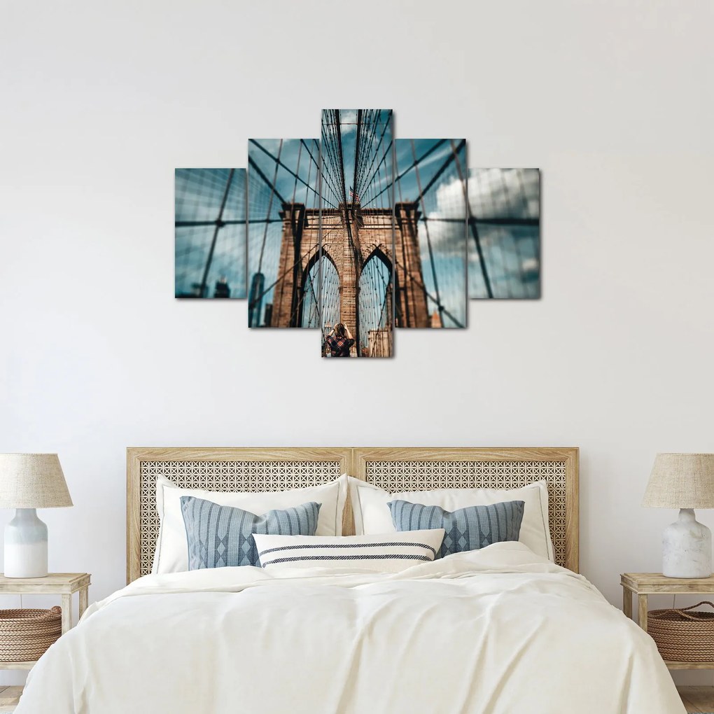 Obraz - Brooklynský most (150x105 cm)