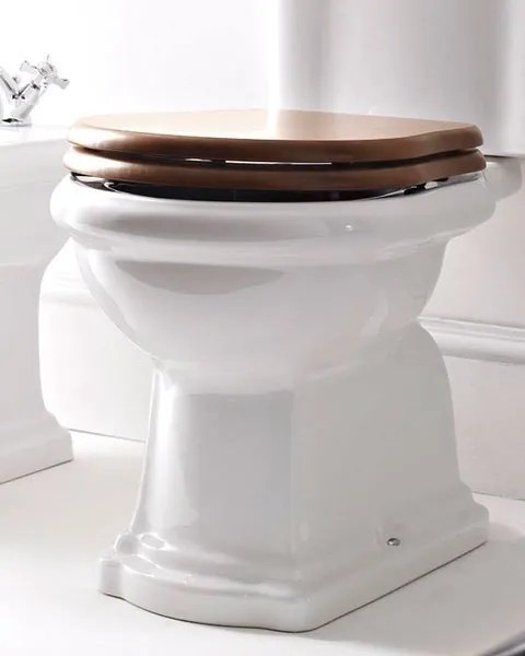Kerasan Kerasan, RETRO WC sedátko Soft Close, orech/bronz, 108640