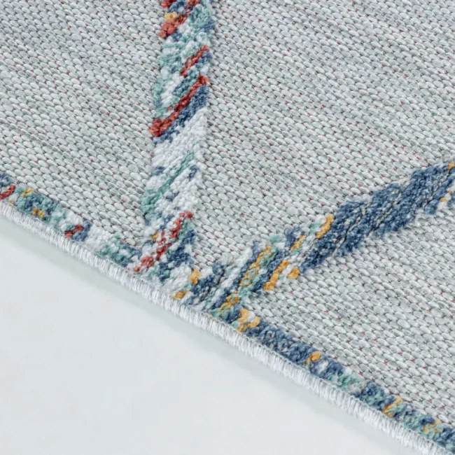 Šnúrkový koberec Bahama 3D romby multicolor
