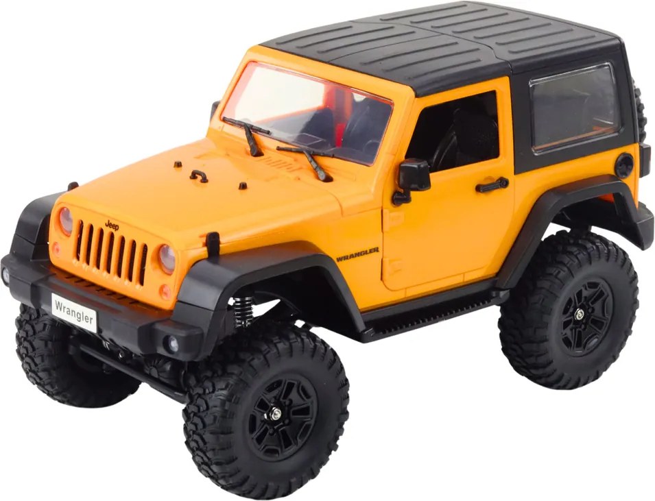 Double E Diaľkovo ovládané terénne auto RC Jeep Wrangler Rock Crawler Orange 1:14