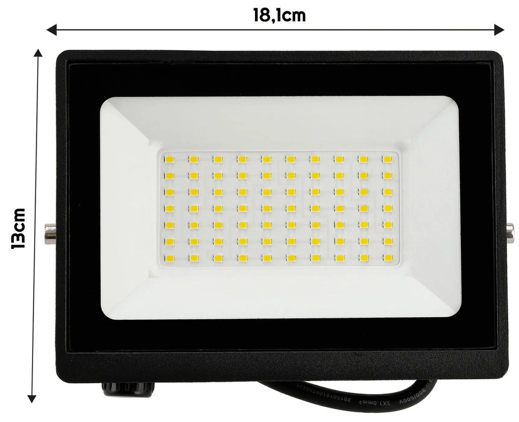 BERGE LED reflektor 2v1 - 50W - neutrálna biela