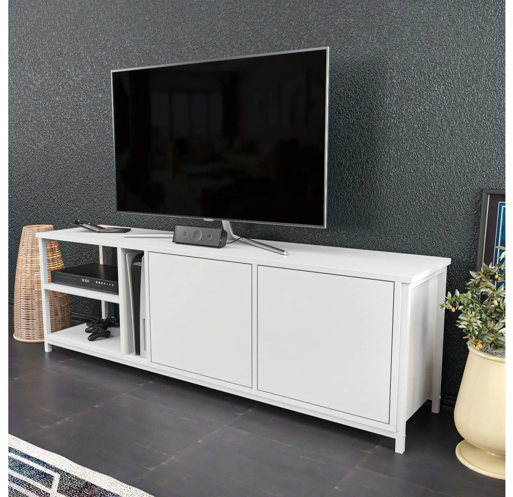 TV stolík Primerossa (biela). Akcia -19%. Vlastná spoľahlivá doprava až k Vám domov. 1107352