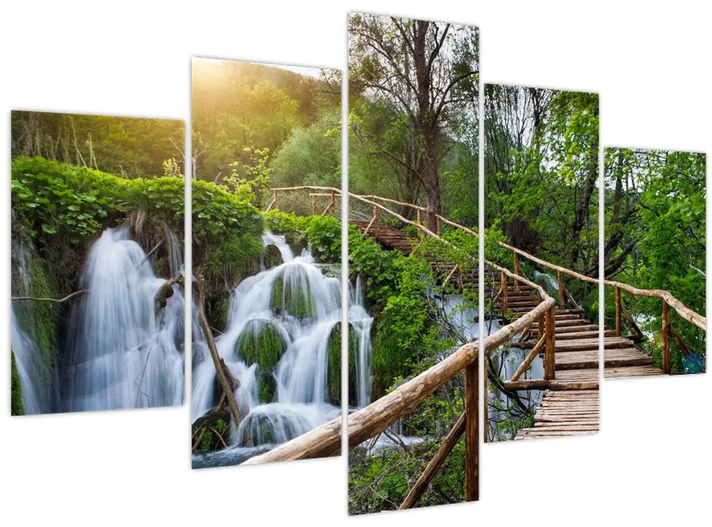 Obraz - Plitvické jazerá (150x105 cm)