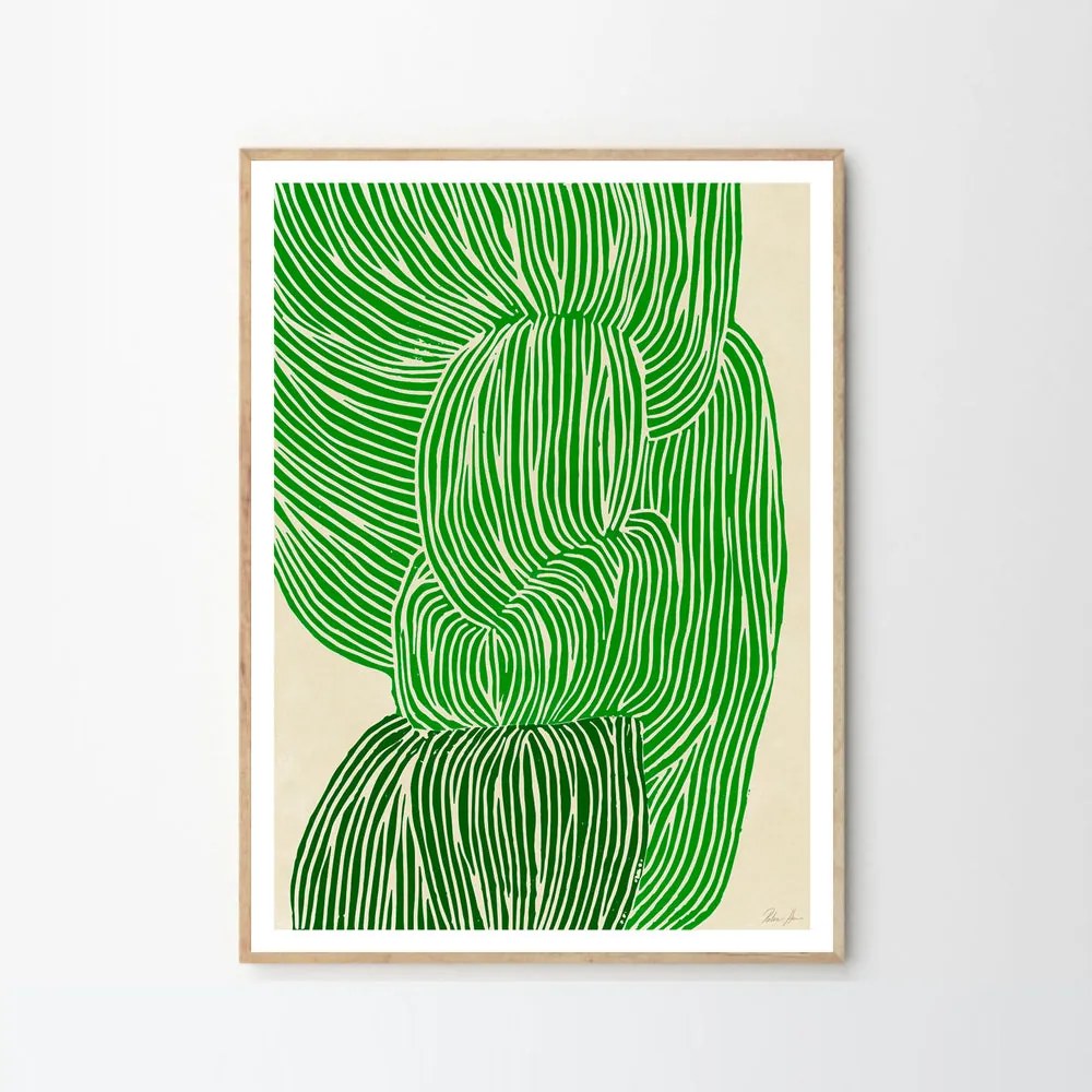 The Poster Club Plagát Green Ocean by Rebecca Hein 30x40
