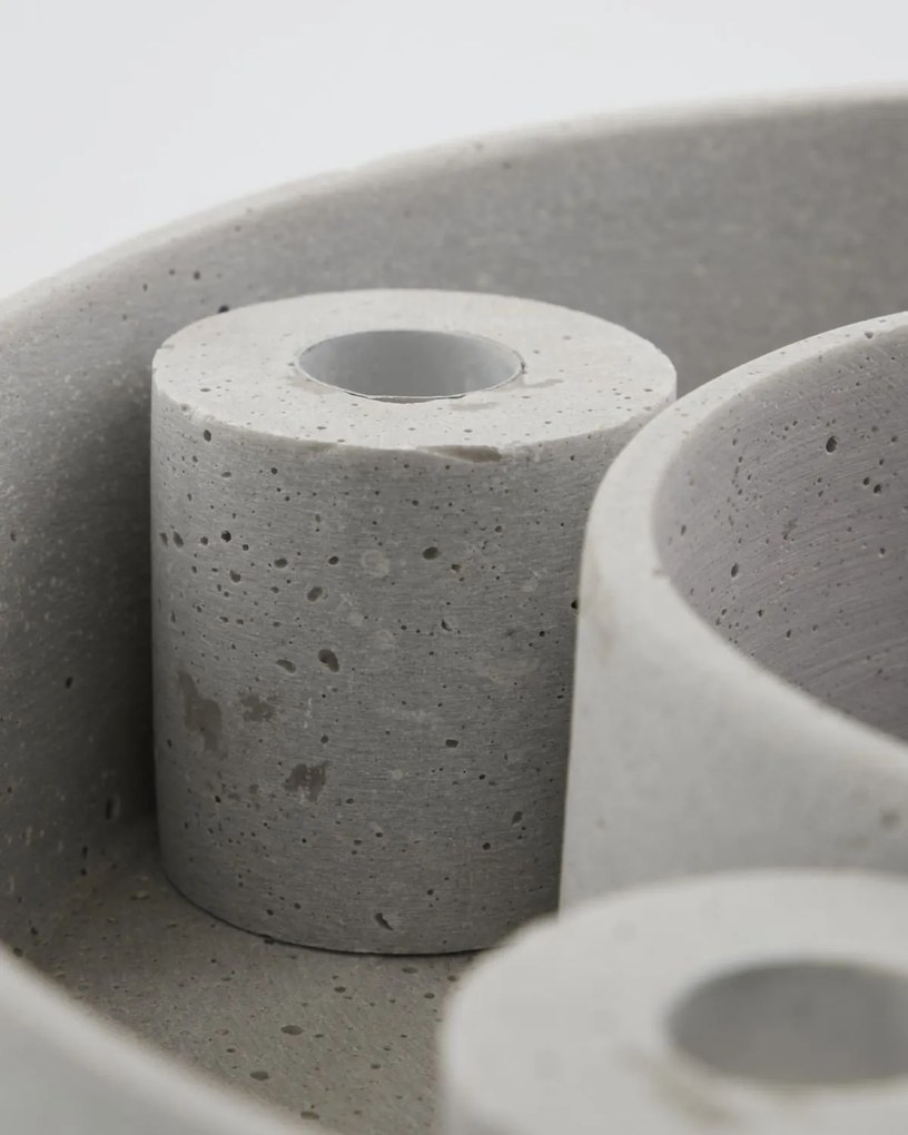 House Doctor Svietnik The Ring Grey Polystone 26 cm