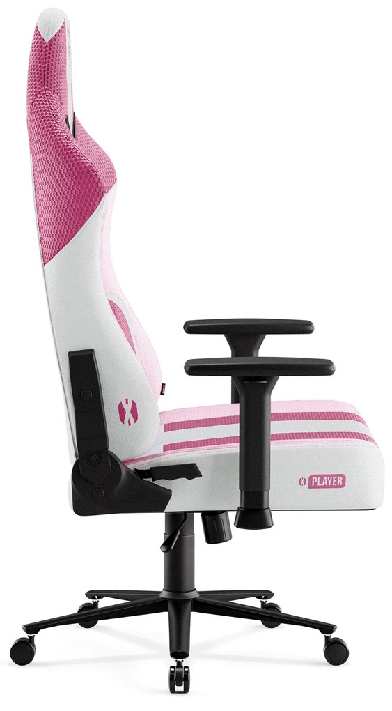 Látkové herné kreslo Diablo X-Player 2.0 Normal Size, Marshmallow Pink/ ružové