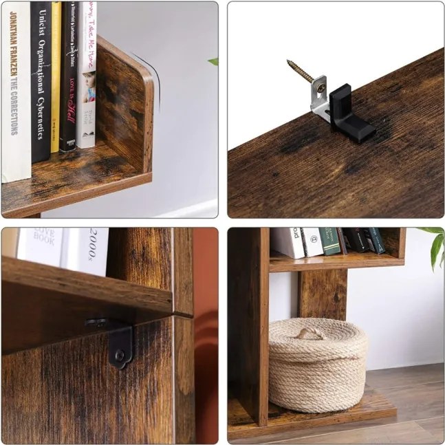 Drevená polica na knihy LBC66BXV1