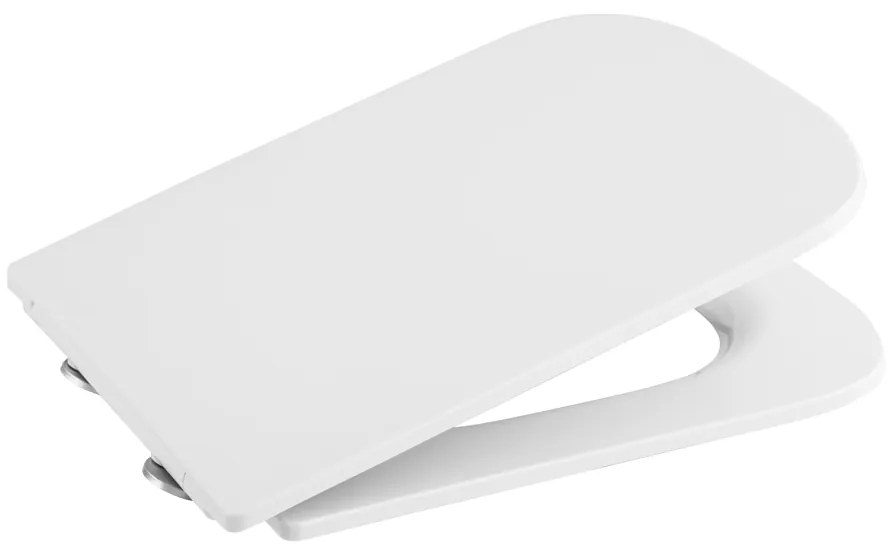 Gamma Venice, toaletné WC sedátko 435x362mm z duroplastu s pomalým zatváraním, biela, GMA-VENICE