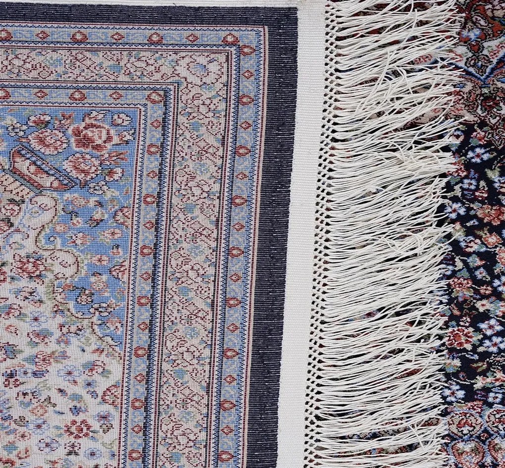 BE Koberec Anatolia Silk 32510 BLUE – modrý obdĺžnikový Rozmer: 160x230 cm