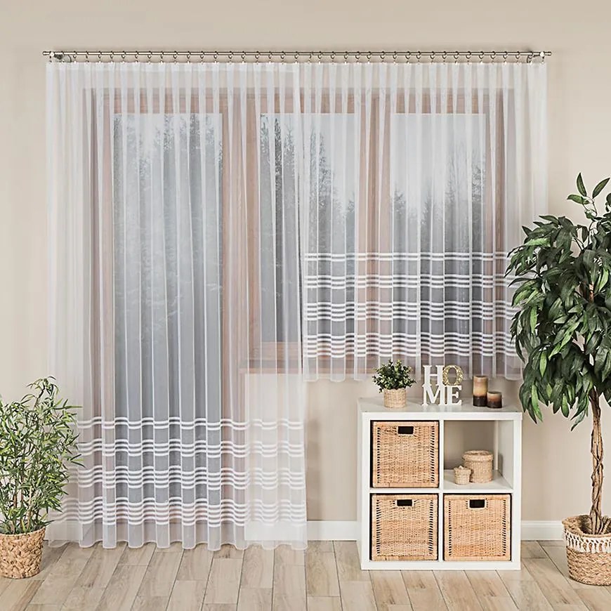 Žakárová záclona Kalina 000382 300x160 cm