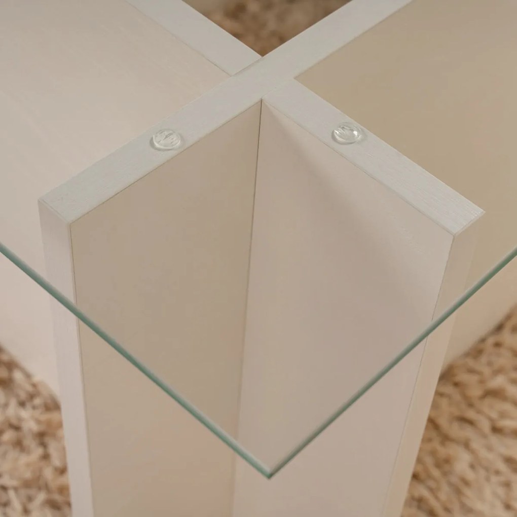 Konferenčný stolík Vetrino Wooden White