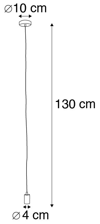 Inteligentná závesná lampa čierna vrátane WiFi G95 - Facil