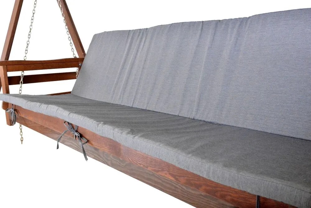 ADELAIDA drevená záhradná hojdačka - taupe