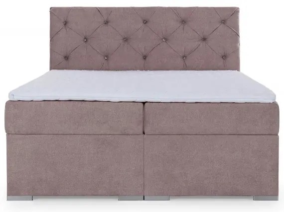 Boxspingová posteľ Marvin, biela 160x200cm (soft 17/BLN 16)