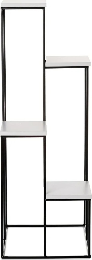 STOJAN NA KVETINÁČ KASKADA 110X40X40 CM ČIERNA/BIELA