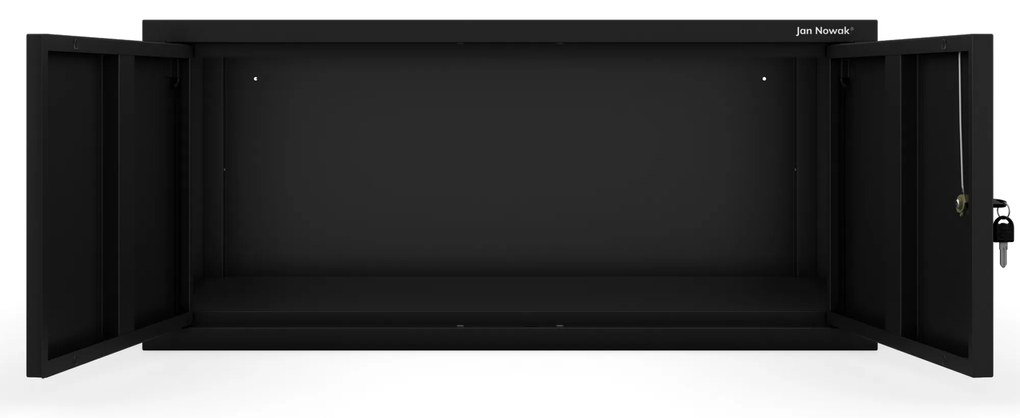 Nadstavec na šatníkovú skriňu EWA Compact 800 x 380 x 400 mm, čierny