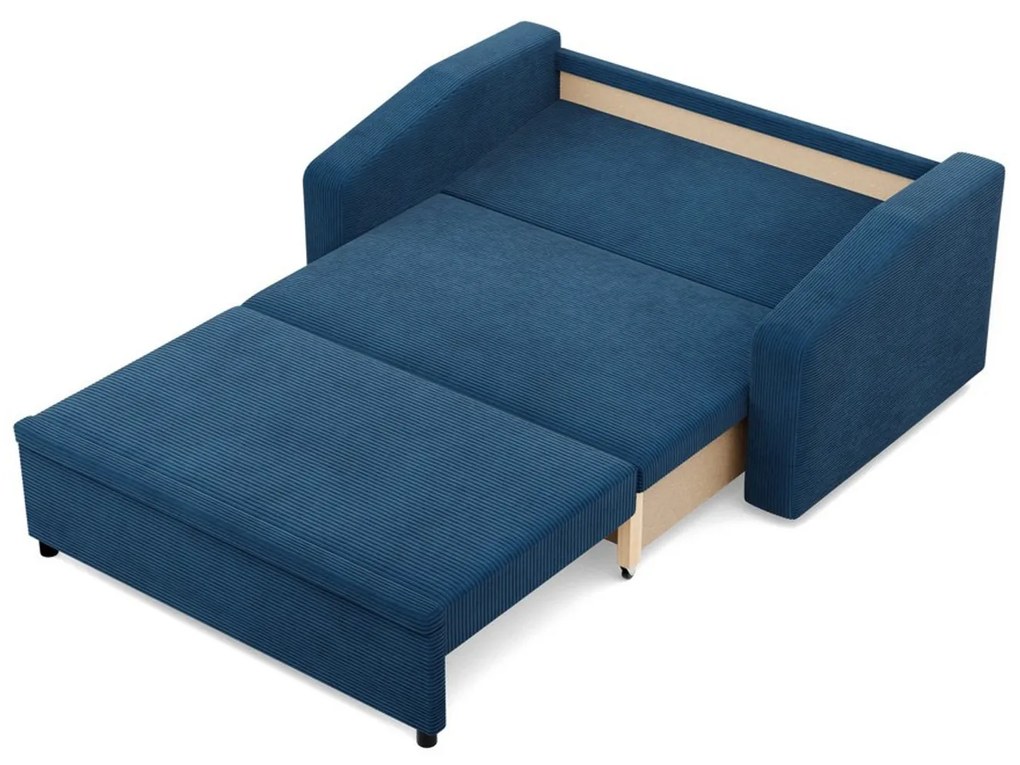 Rozkladacia pohovka NEO - skosený bok - Poso Modrá