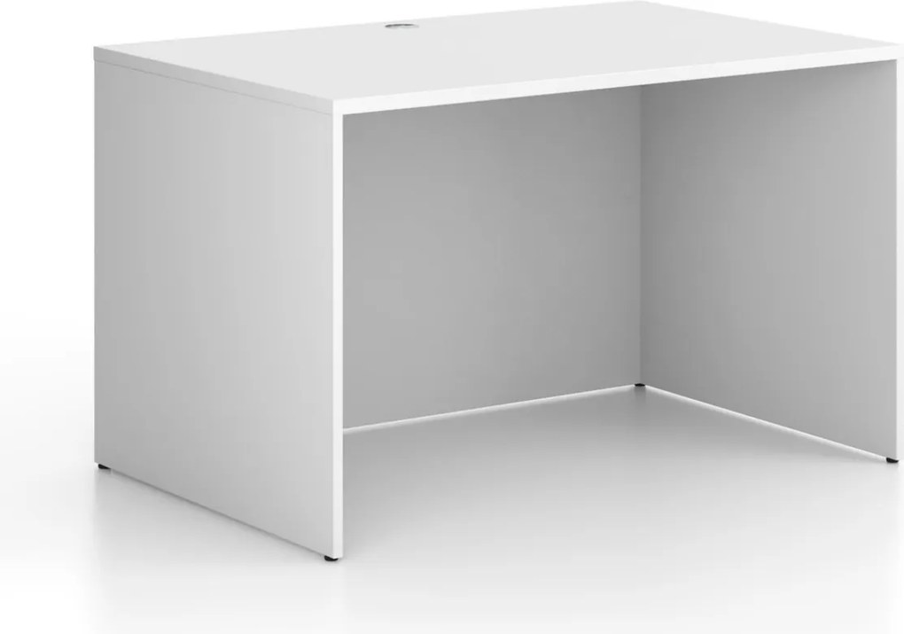 Kancelársky písací stôl FRAME, 120x80 cm, biela