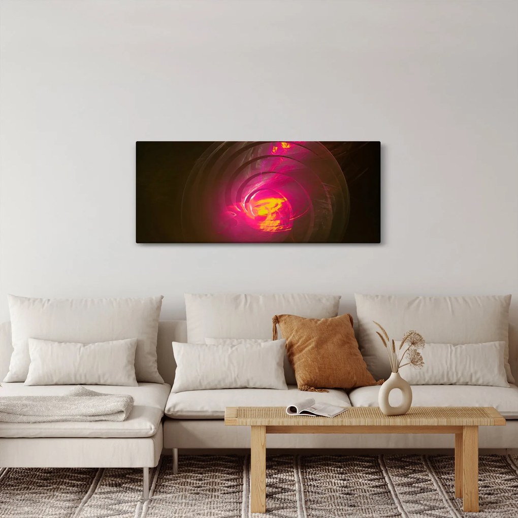 Obraz - abstrakcie špirály (120x50 cm)