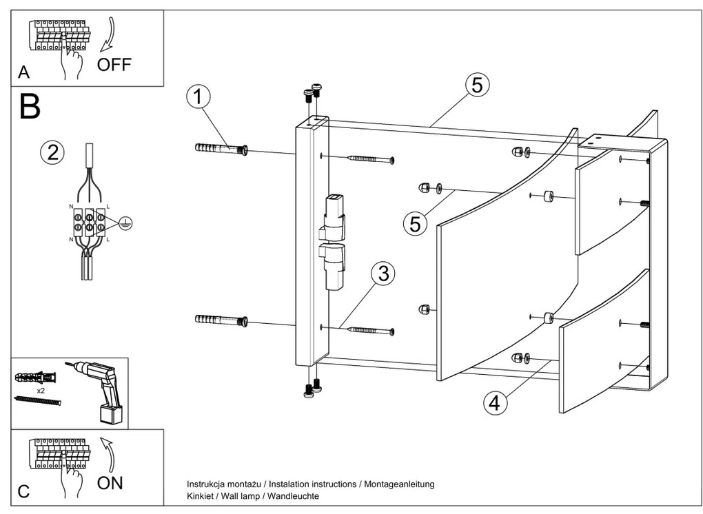 Nástenné svietidlo Celia, 1x mliečne sklenené tienidlo, w