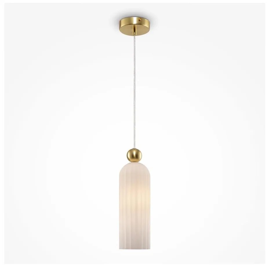 Maytoni MOD302PL-01W - Luster na lanku ANTIC 1xE14/40W/230V zlatá/biela W4483