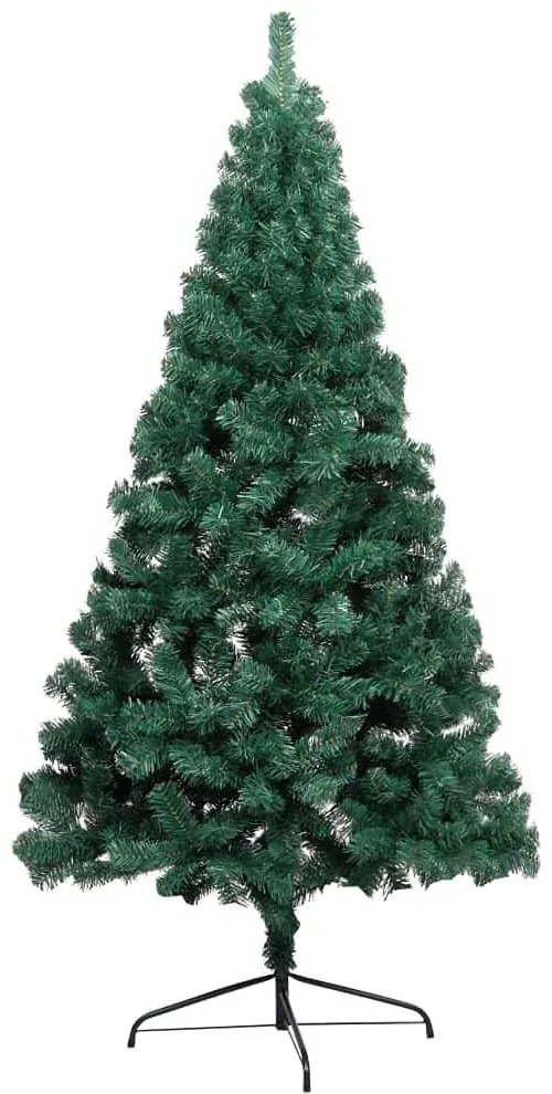 Umelý vianočný polovičný stromček, 120 cm 140 vetiev
