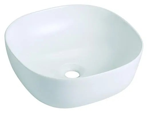 Bathco 4071 - Umývadlo na dosku OLEA 41x41 cm porcelán/biela