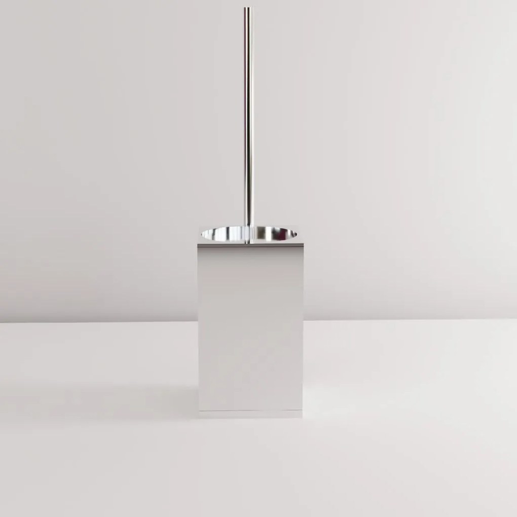 Rea Til, kovový stojan na WC s kefou, chrómová, REA-88094