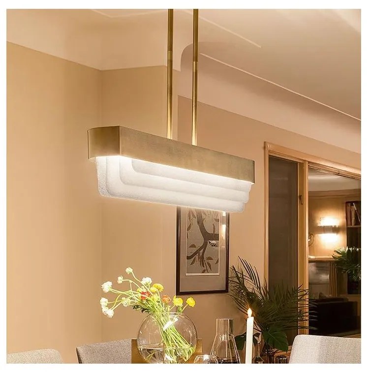 Kichler KL-SERENE-LED-LP-92-NBR - LED luster na tyči SERENE LED/40W/230V zlatý