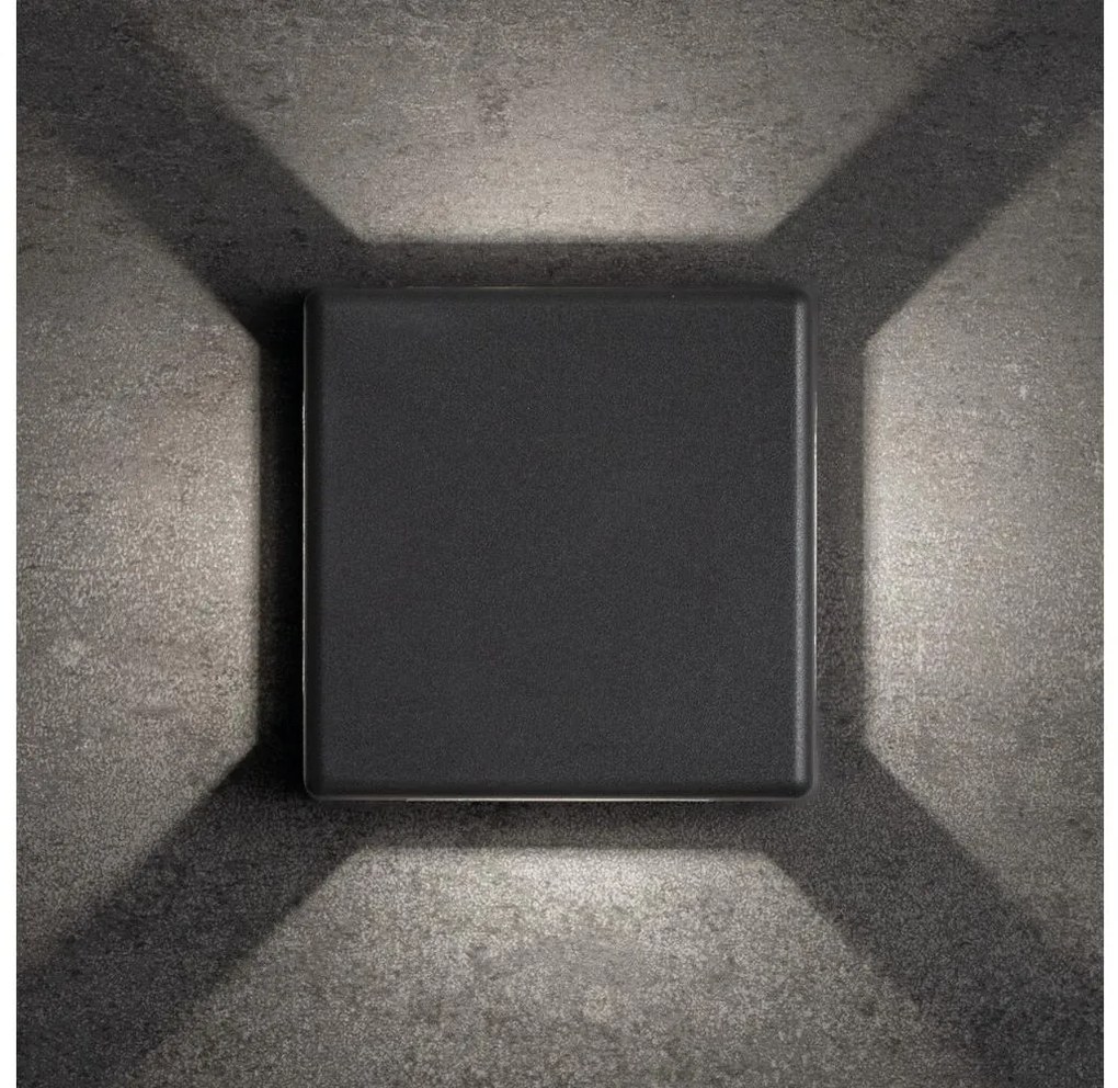 Kanlux 39181 - LED Vonkajšie nástenné svietidlo REFAZI LED/6W/230V IP54 antracit