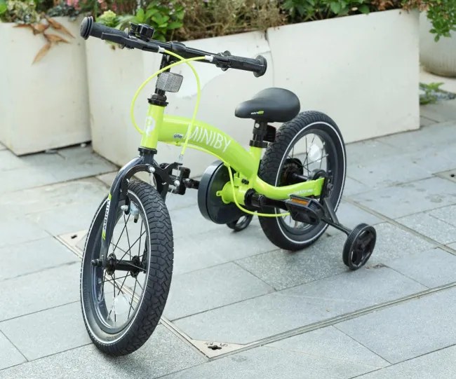 Detský bicykel Miniby 14" zelený
