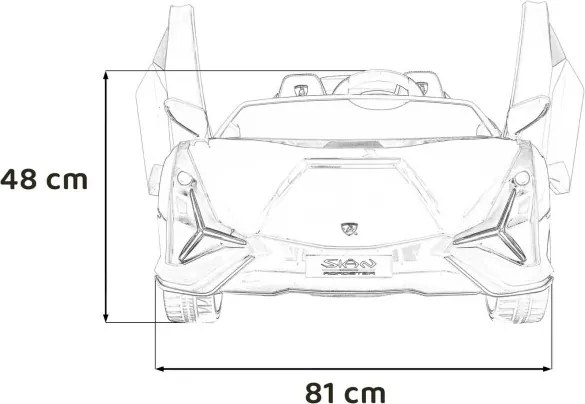 Elektrické autíčko Lamborghini SIAN modré