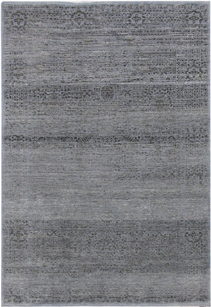 Diamond Carpets koberce Ručně vázaný kusový koberec Diamond DC-MAMLOOK jeans blue/black - 365x550 cm