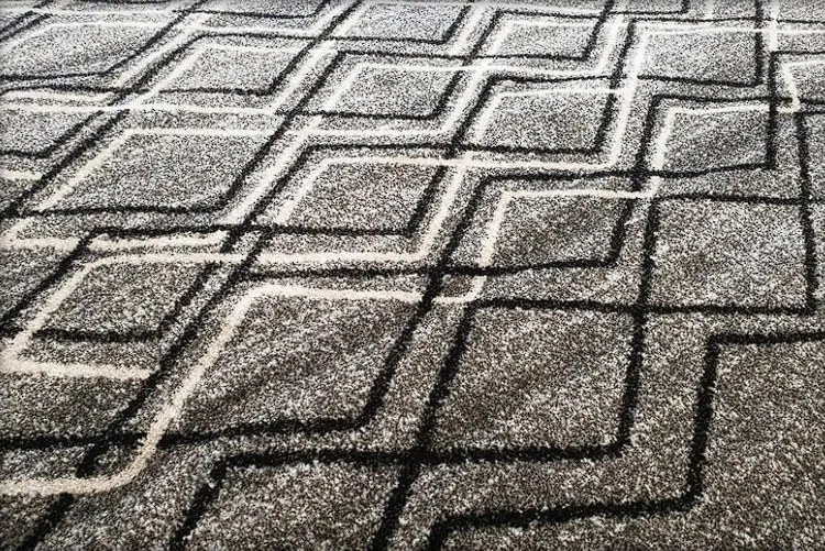 Moderný sivý koberec Rio 166 s geometrickým vzorom – rôzne rozmery Rozmer: 80x150 cm