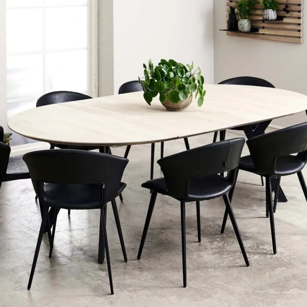 TORA čalúnená stolička black