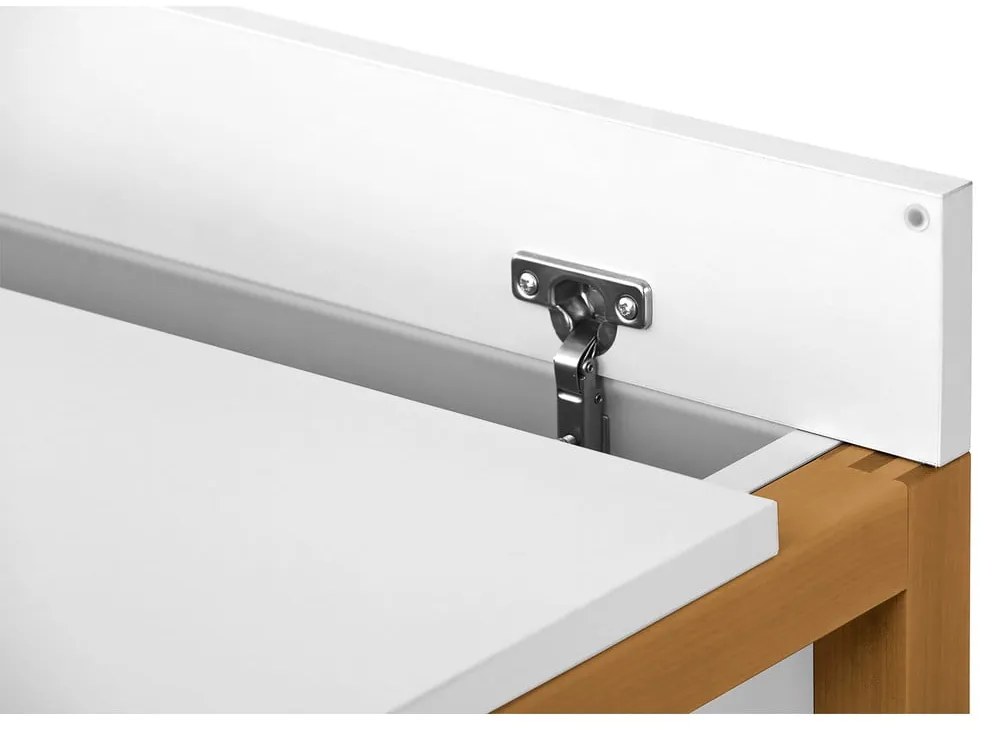 Pracovný stôl s bielou doskou Woodman NorthGate