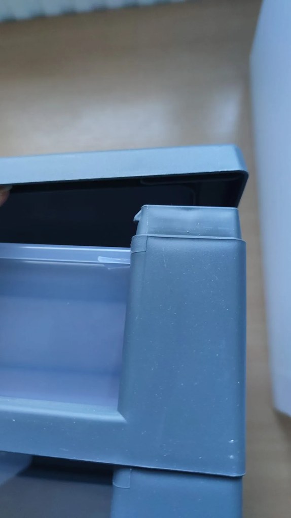SUNDIS 2. akosť - Úložný box s 3 zásuvkami, antracit, OFFICEMIX A4 3A