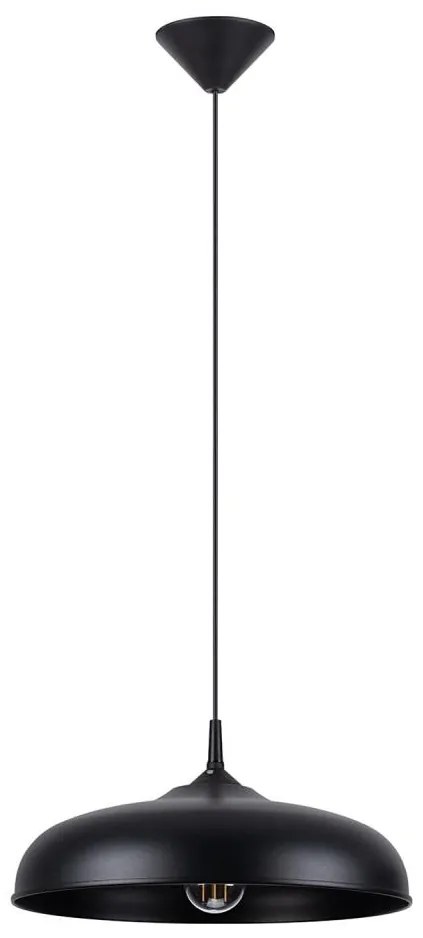 Sollux SL.1330 - Luster na lanku GINA 1xE27/15W/230V pr. 38 cm čierna