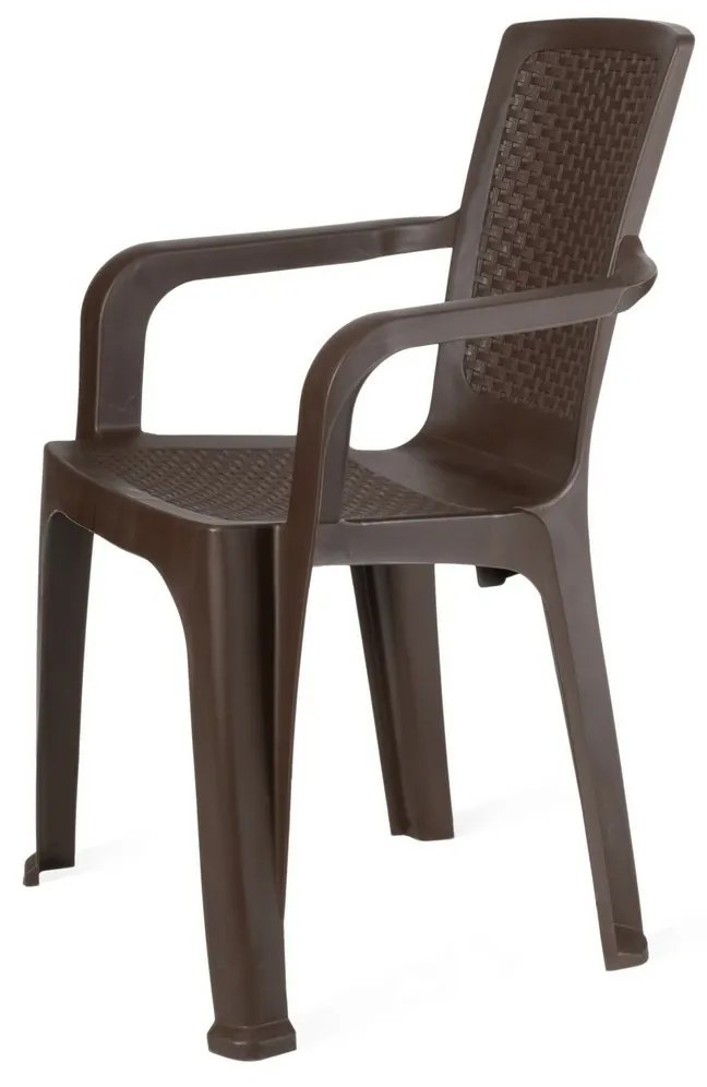 Ratanové kreslo Brown 52 x 56 x 84 cm