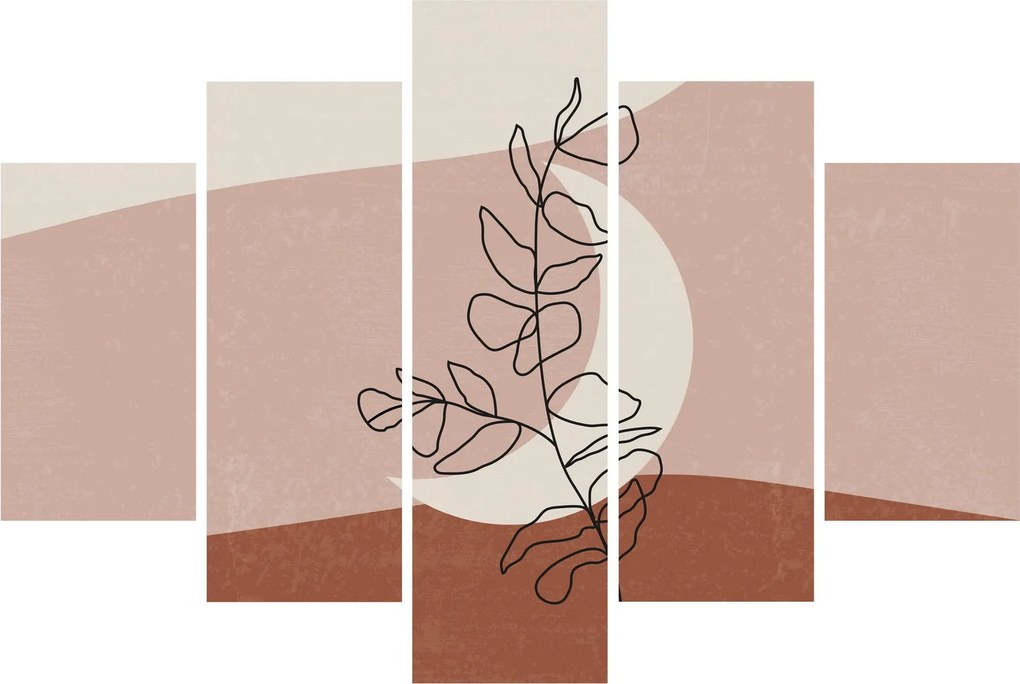 Obraz - Boho listy N⁰2 (150x105 cm)
